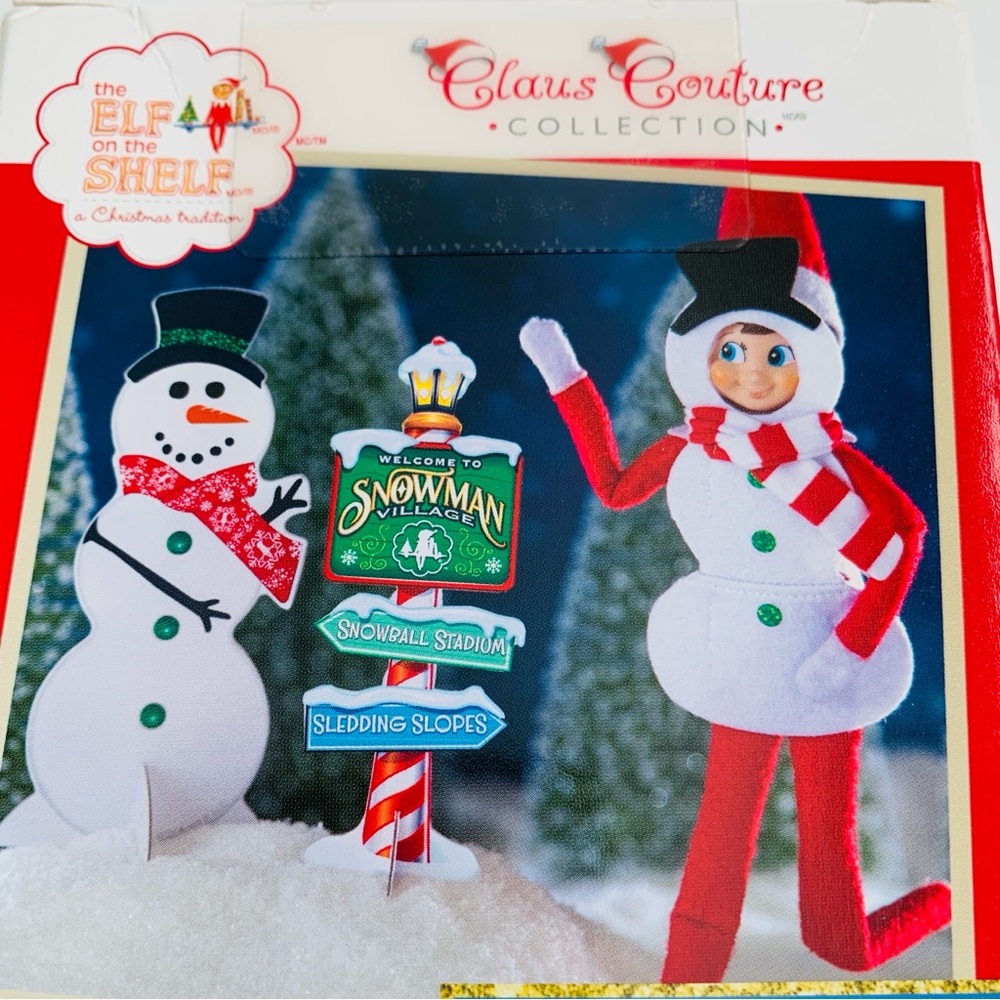 Elf on the Shelf Claus Couture Collection Snowman Celebration Dress-up Set NWT